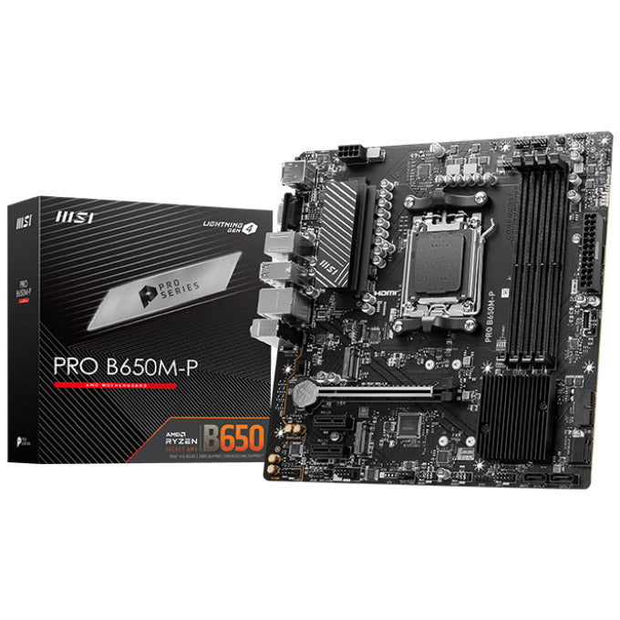 MSI Pro B650M-P, AMD B650 Mainboard - Sockel AM5, DDR5