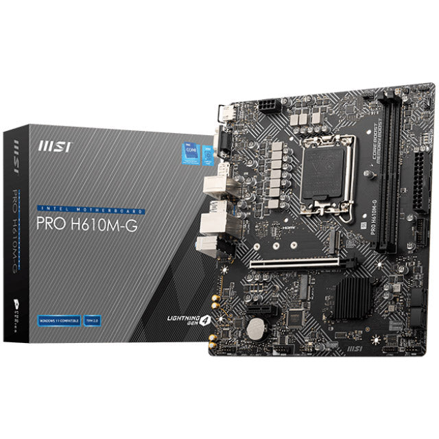 MSI H610 PRO H610M-G LGA1700 DDR5 Micro ATX