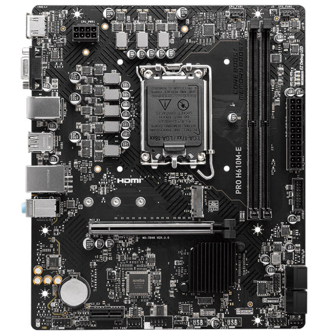 MSI H610 PRO H610M-E LGA1700 DDR5 Micro ATX