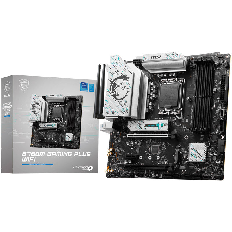 MSI B760M Gaming Plus WiFi, Intel B760 Mainboard - Sockel 1700, DDR5