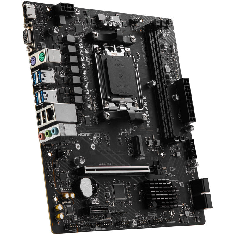 MSI Pro B650M-B, AMD B650 Mainboard - Sockel AM5, DDR5