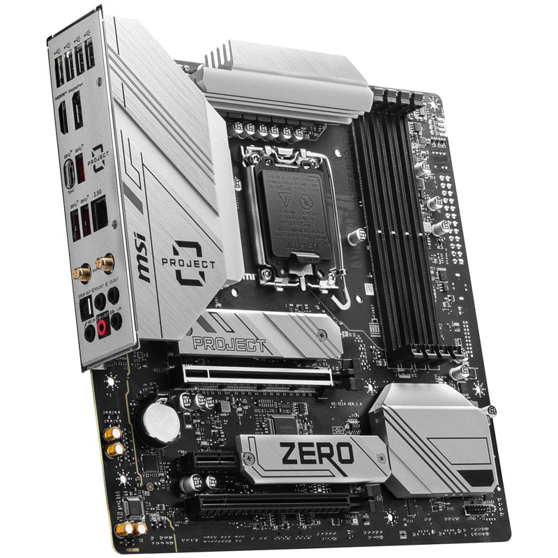 MSI Pro B760M Project Zero, Intel B760 Mainboard - Sockel 1700, DDR5, Back-Connect-Design