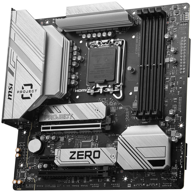 MSI B760M PROJECT ZERO LGA1700 DDR5 Micro ATX