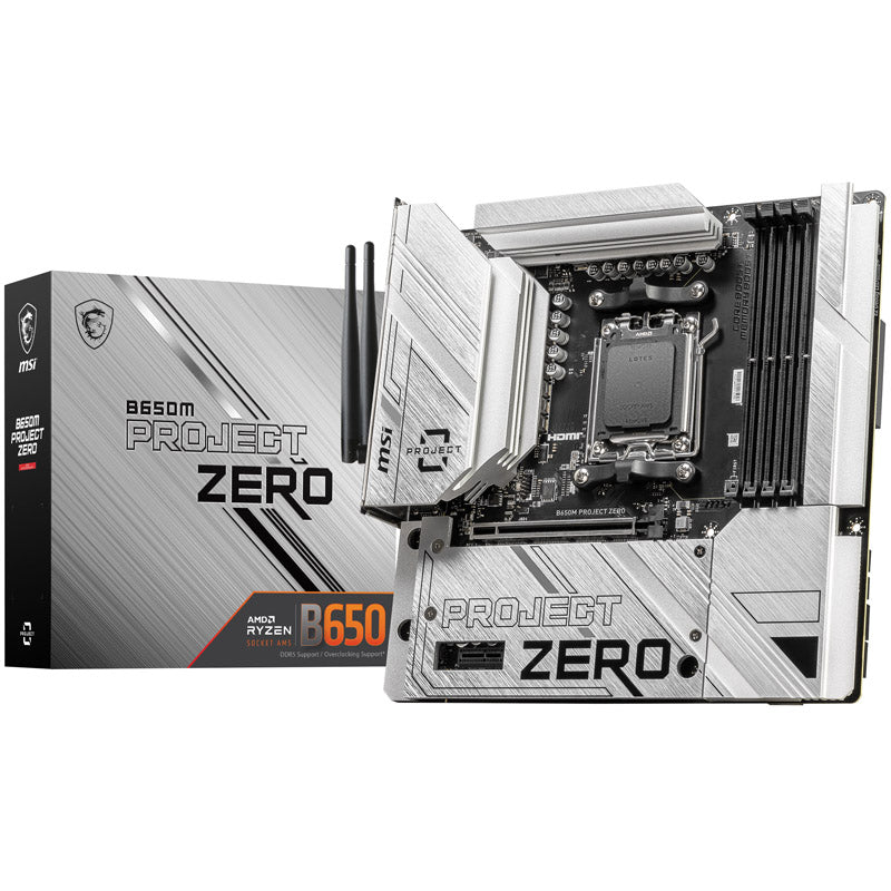 MSI B650M PROJECT ZERO AM5 DDR5 Micro-ATX