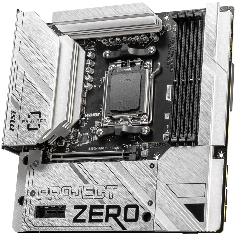 MSI B650M PROJECT ZERO AM5 DDR5 Micro-ATX