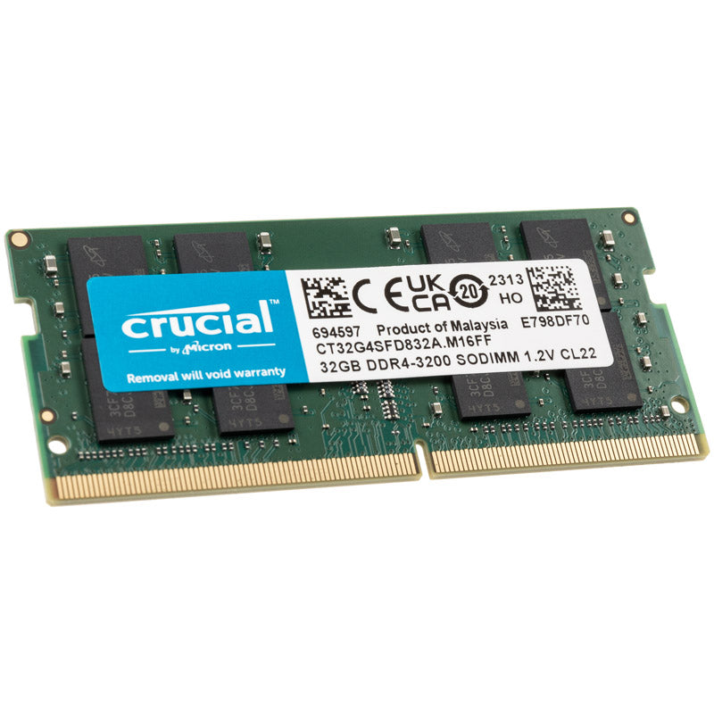 Crucial SO-DIMM, DDR4-3200, CL22 - 32 GB