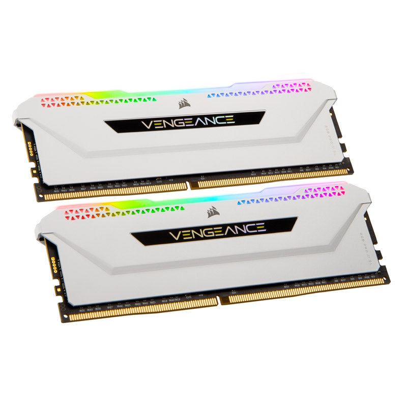 Corsair Vengeance RGB Pro SL, DDR4-3200, CL16 - 32 GB Dual-Kit, weiß