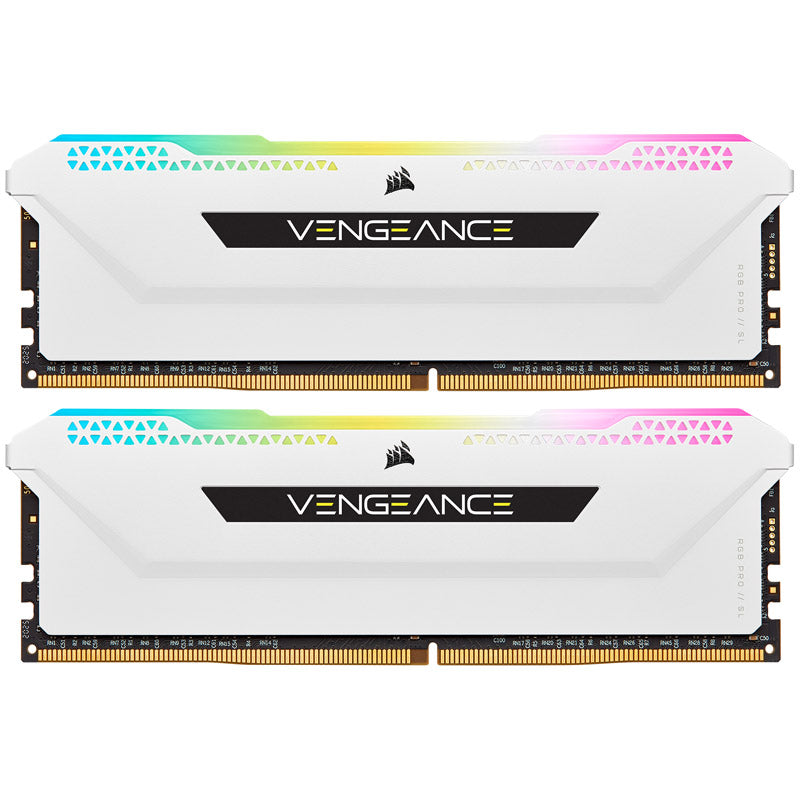Corsair Vengeance RGB Pro SL, DDR4-3200, CL16 - 32 GB Dual-Kit, weiß