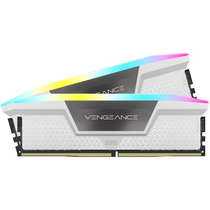 Corsair Vengeance RGB, DDR5-6200, CL36 - 32 GB Dual-Kit, weiß