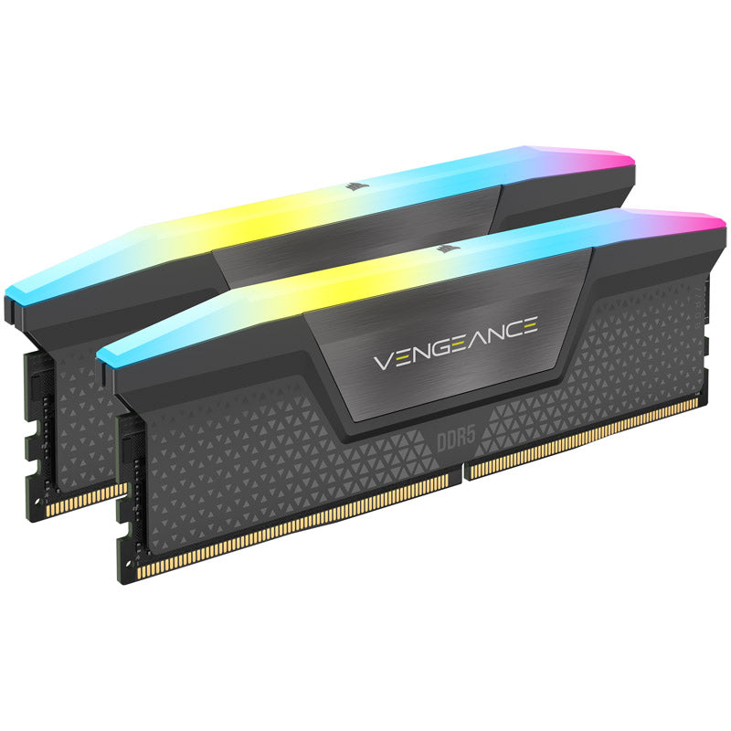 Corsair Vengeance RGB, DDR5-5200, CL40, AMD EXPO - 32 GB Dual-Kit, Grau