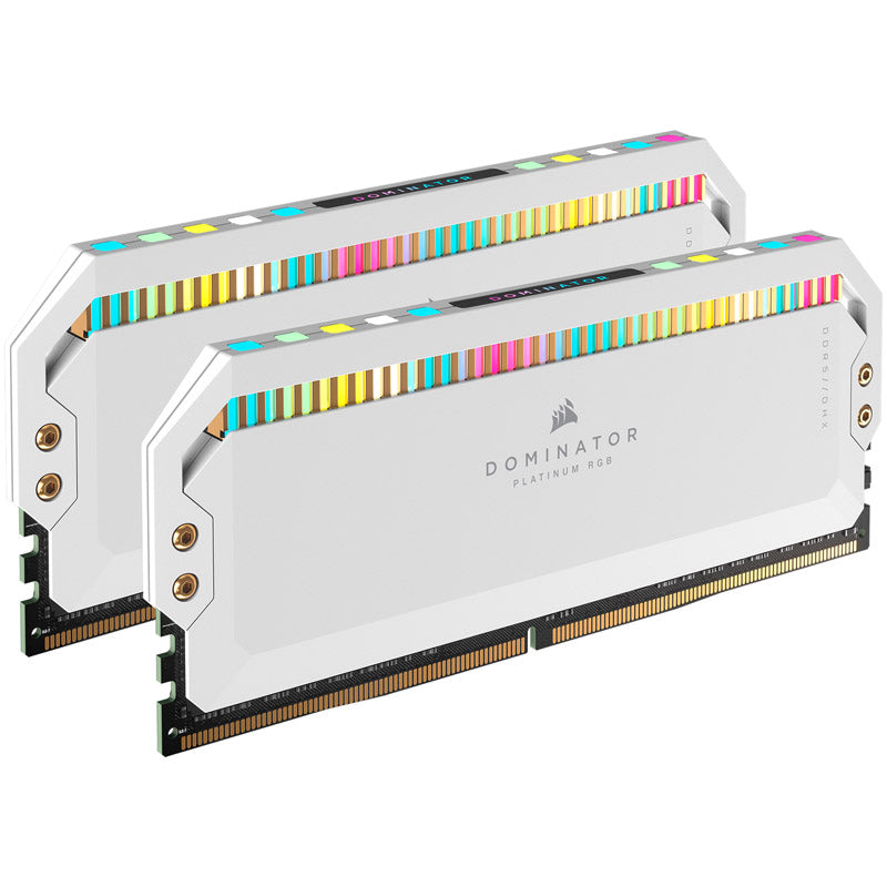 Corsair Dominator Platinum RGB, DDR5-5200, Intel XMP 3.0, CL40 - 32 GB Dual-Kit, weiß