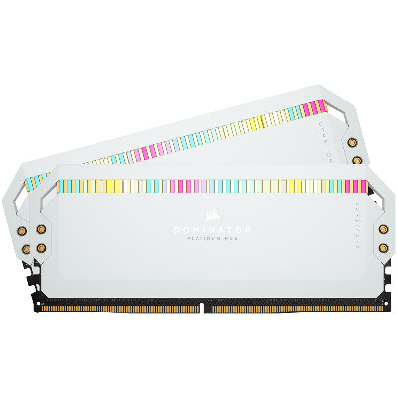 Corsair Dominator Platinum RGB, DDR5-5200, Intel XMP 3.0, CL40 - 32 GB Dual-Kit, weiß
