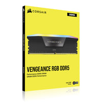 Corsair Vengeance RGB Black / Gray DDR5-6400 CL32 32GB (2x16GB)