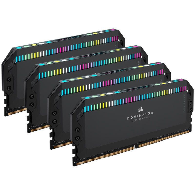 Corsair Dominator Platinum RGB, DDR5-6400, Intel XMP 3.0, CL32 - 64 GB Quad-Kit, schwarz