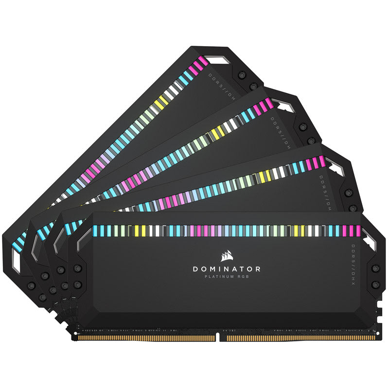 Corsair Dominator Platinum RGB, DDR5-6400, Intel XMP 3.0, CL32 - 64 GB Quad-Kit, schwarz