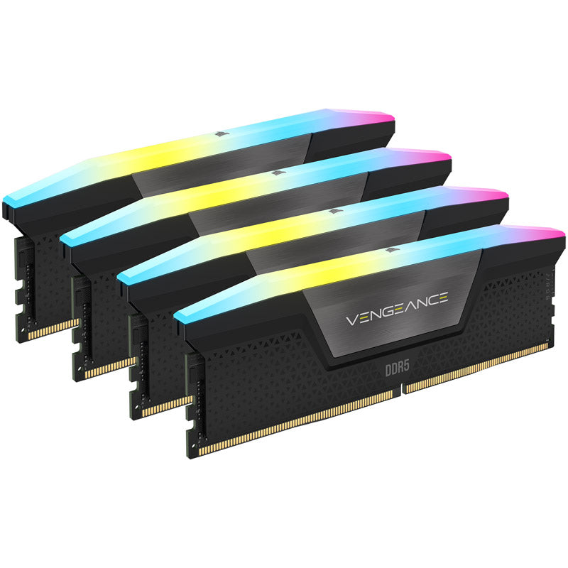 Corsair Vengeance RGB, DDR5-6400, Intel XMP 3.0, CL32 - 64 GB Quad-Kit, schwarz