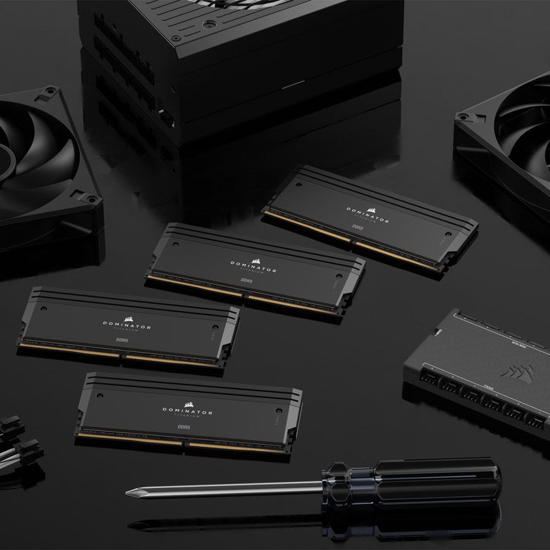 Corsair DOMINATOR TITANIUM RGB 64GB (2x32GB) DDR5 6600 CL32 Black