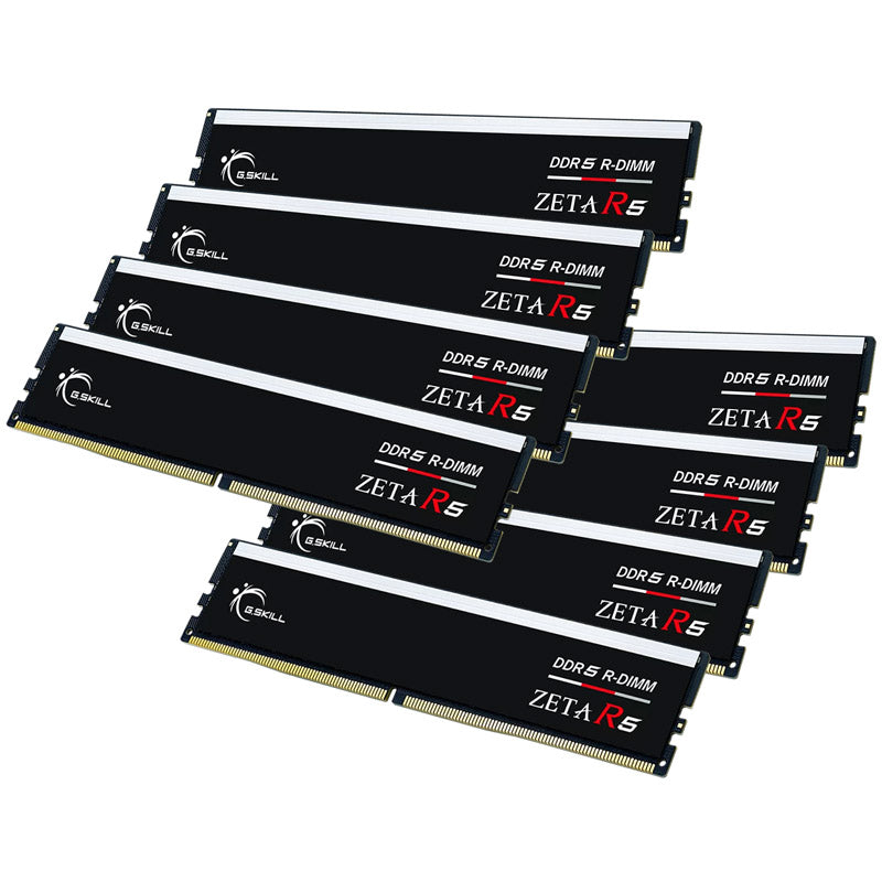 G.Skill Zeta R5, DDR5-6000, CL30, Intel XMP, ECC reg. - 128 GB Octo-Kit, Schwarz