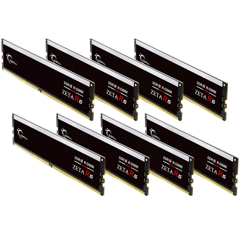 G.Skill Zeta R5, DDR5-6400, CL32, Intel XMP, ECC reg. - 128 GB Octo-Kit, Schwarz