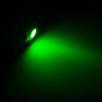 Lamptron Vandalismus-gesicherte LED - grün, silberne Fassung