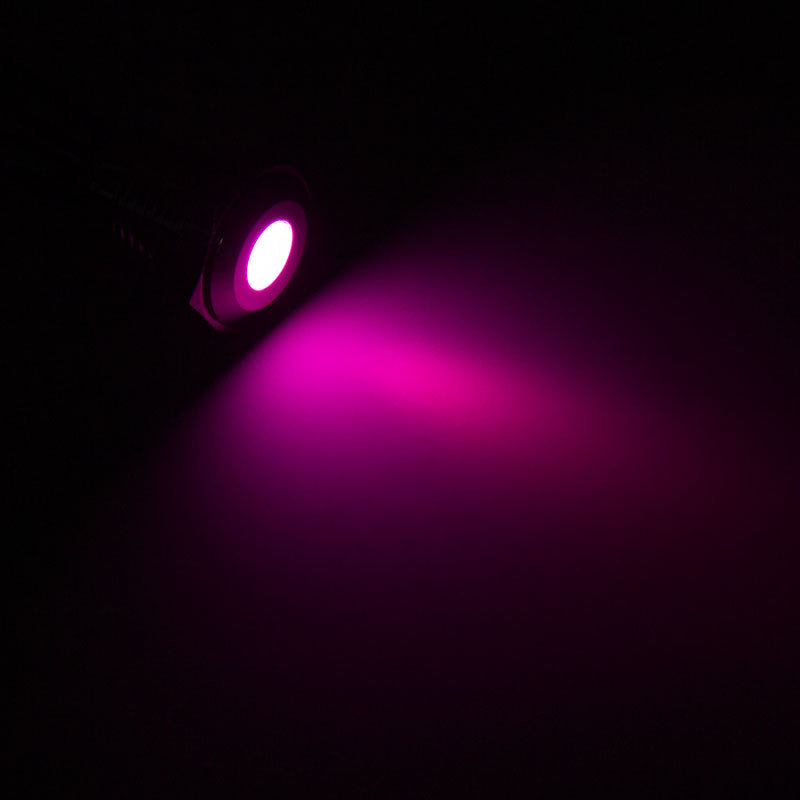 Lamptron Vandalismus-gesicherte LED - violett, silberne Fassung
