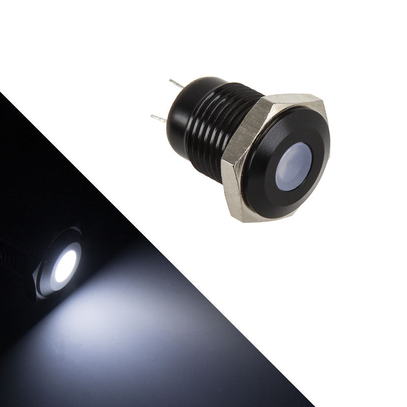Lamptron Vandalismus-gesicherte LED - weiß, schwarze Fassung