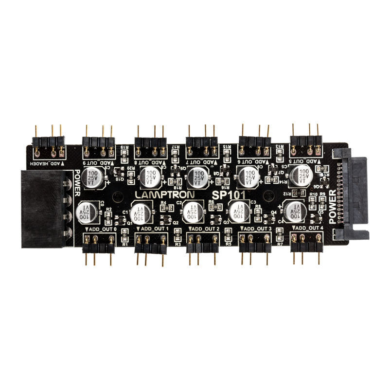 Lamptron SP101 10x Adressable-RGB-Hub für Aura, Fusion und Mystic