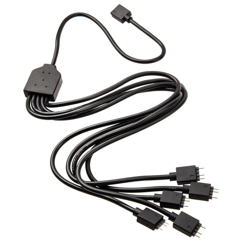 Cooler Master Addressable RGB Splitterkabel, 1 zu 5 - schwarz
