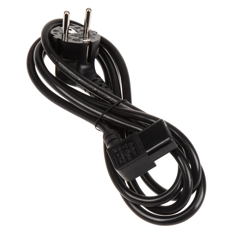 Kolink Netzkabel SchuKo auf Kaltgerätestecker C13, 90 Grad - 1,8m