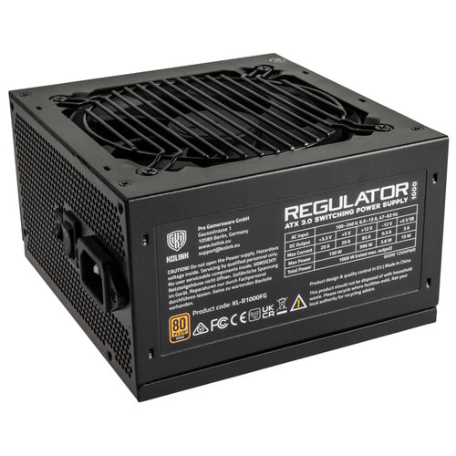 Kolink Regulator 80 PLUS Gold Netzteil, ATX 3.0, PCIe 5.0, modular 1000 Watt