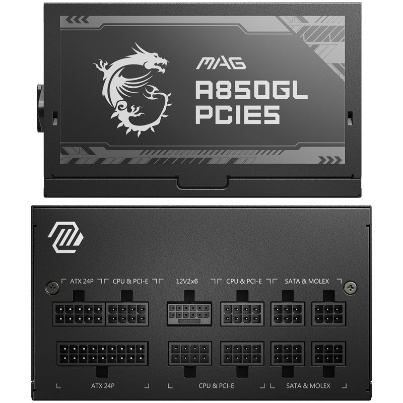 MSI MAG A850GL PCIE5 850W Fully Modular 80+ Gold Certified