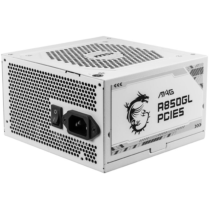 MSI MAG A850GL PCIE5 White 850W Fully Modular 80+ Gold ATX