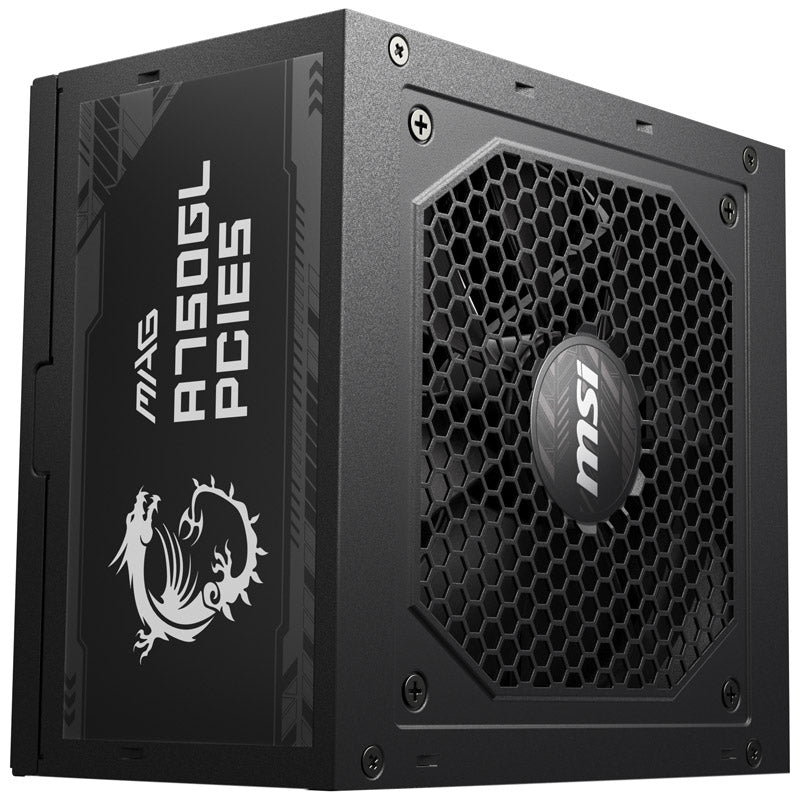 MSI MAG A750GL PCIe5 Netzteil, 80 PLUS Gold, vollmodular, ATX 3.0, PCIe 5.0 - 750 Watt