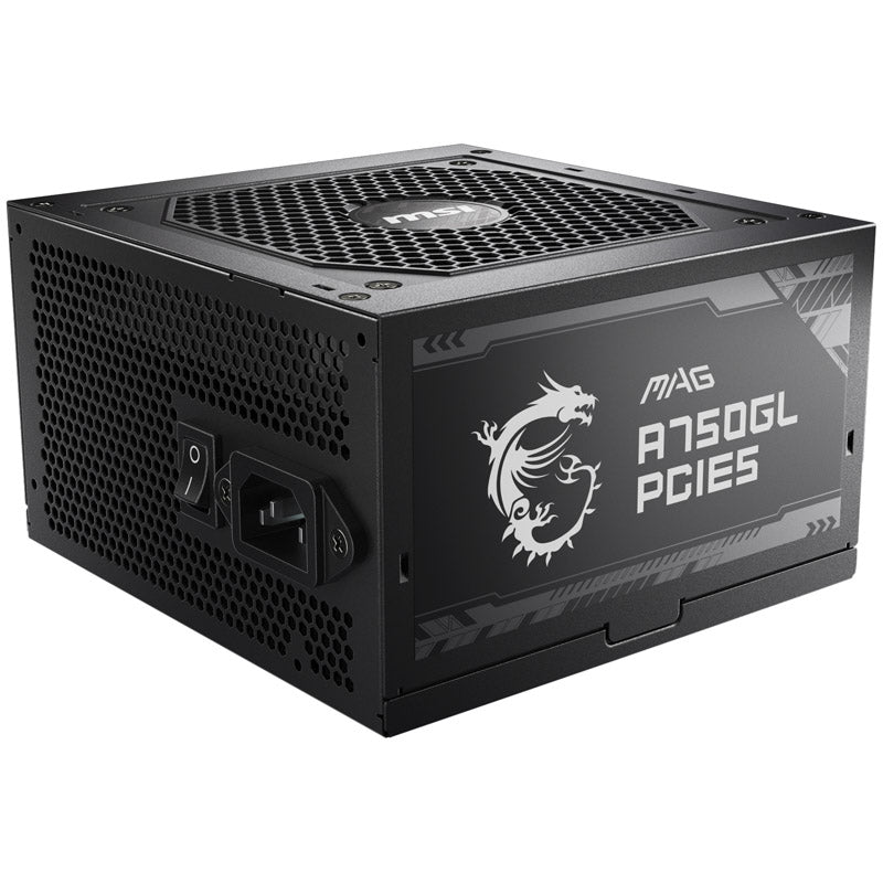 MSI MAG A750GL PCIE5 Black 750W Fully Modular 80+ Gold Certified