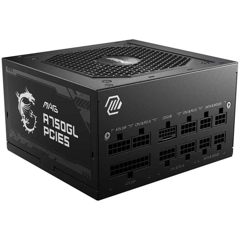 MSI MAG A750GL PCIE5 Black 750W Fully Modular 80+ Gold Certified