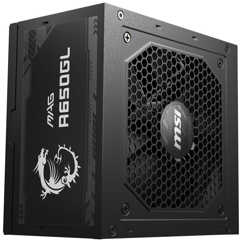 MSI MAG A650GL Black 650W Fully Modular 80+ Gold Certified ATX