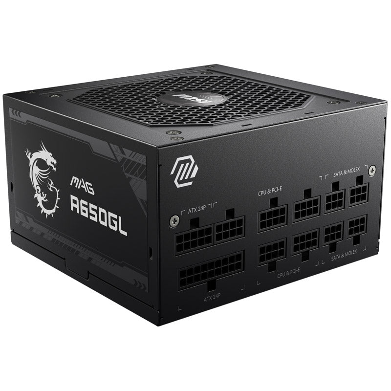 MSI MAG A650GL Black 650W Fully Modular 80+ Gold Certified ATX