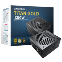 Montech TITAN GOLD Black 1200W Fully Modular 80+ Gold Certified ATX