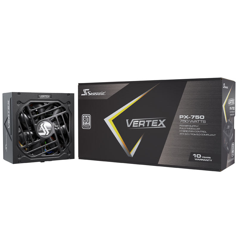SeaSonic VERTEX PX-750 Black / Silver 750W Fully Modular 80+ Platinum Certified