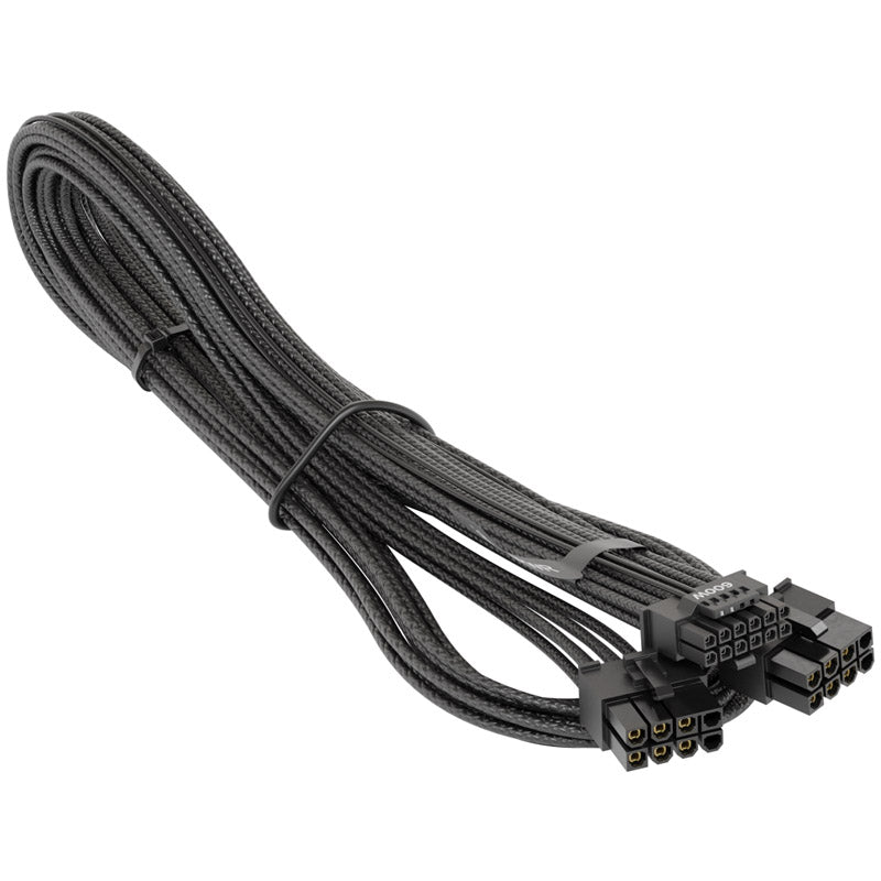 Seasonic 12VHPWR PCIe 5.0 Adapter Kabel - schwarz