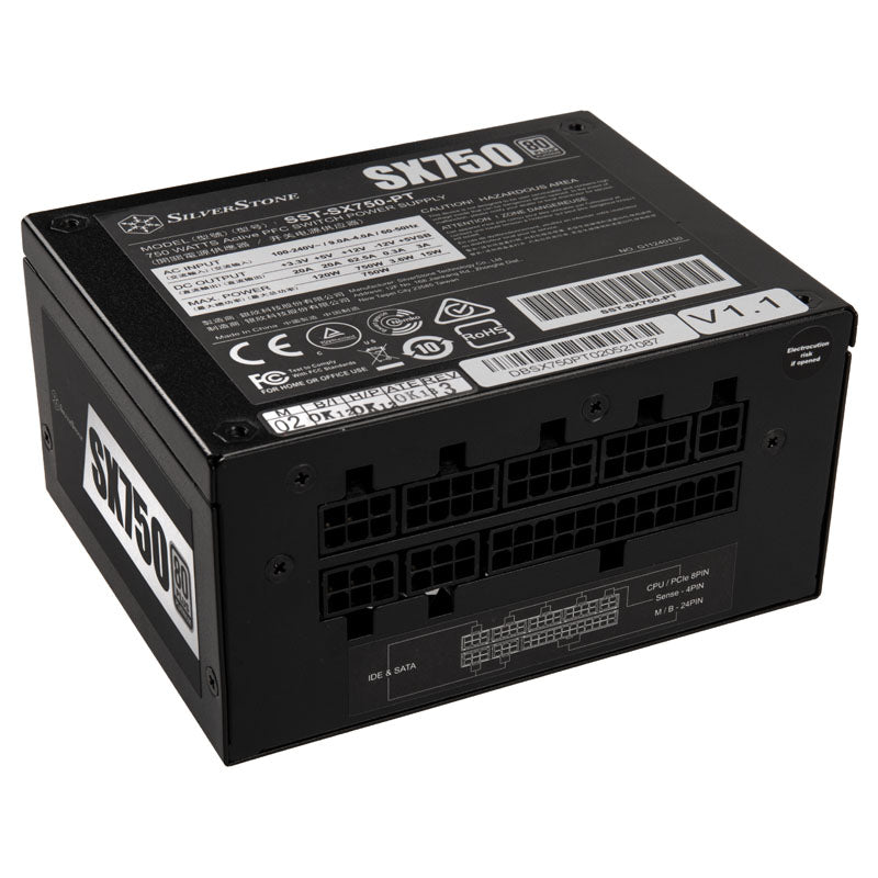 Silverstone SX750-PT Black SFX 750W Fully Modular 80+ Platinum Certified