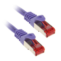 InLine Patchkabel Cat.6, S/FTP (PiMf), 250MHz, violett -  3m