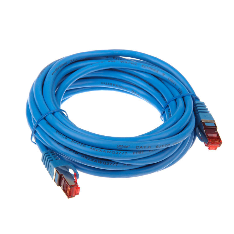 InLine Patchkabel Cat.6, S/FTP (PiMf), 250MHz, blau - 5m