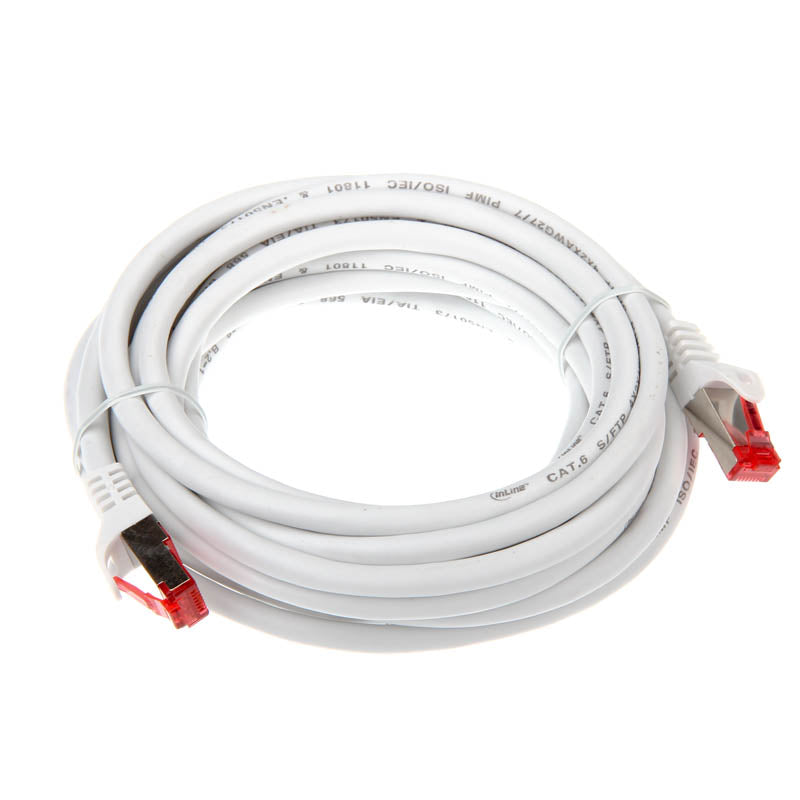 InLine Patchkabel Cat.6, S/FTP (PiMf), 250MHz, weiß - 5m