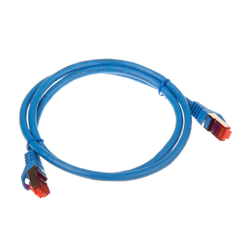 InLine Patchkabel Cat.6, S/FTP (PiMf), 250MHz, blau - 1m