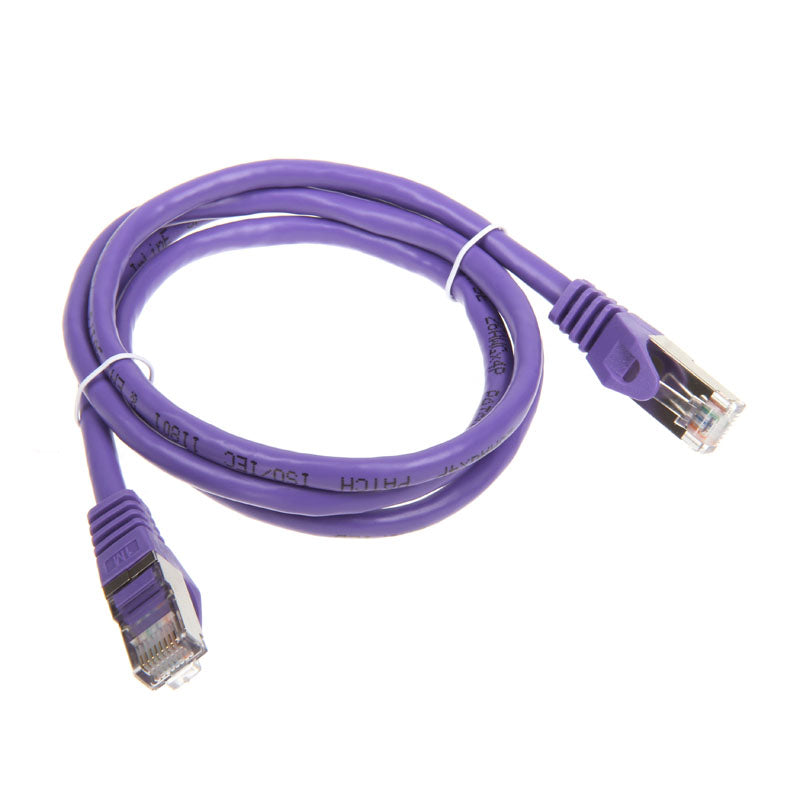 InLine Patchkabel Cat.6, S/FTP (PiMf), 250MHz, violett - 1m