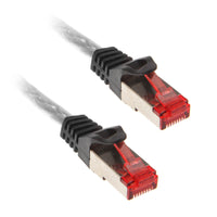 InLine Patchkabel Cat.6, S/FTP (PiMf), 250MHz, transparent - 1m