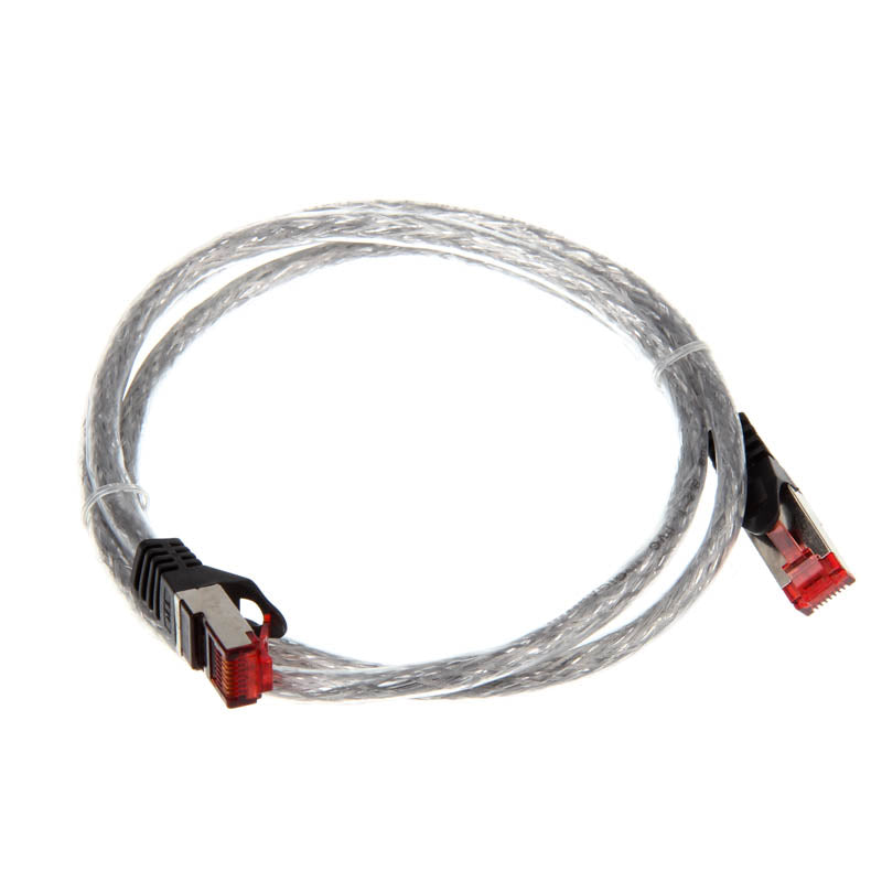 InLine Patchkabel Cat.6, S/FTP (PiMf), 250MHz, transparent - 1m