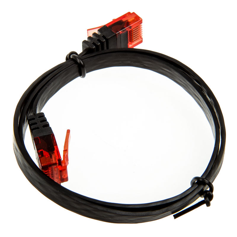 InLine 0,5m Patchkabel flach, U/UTP, Cat.6 - schwarz