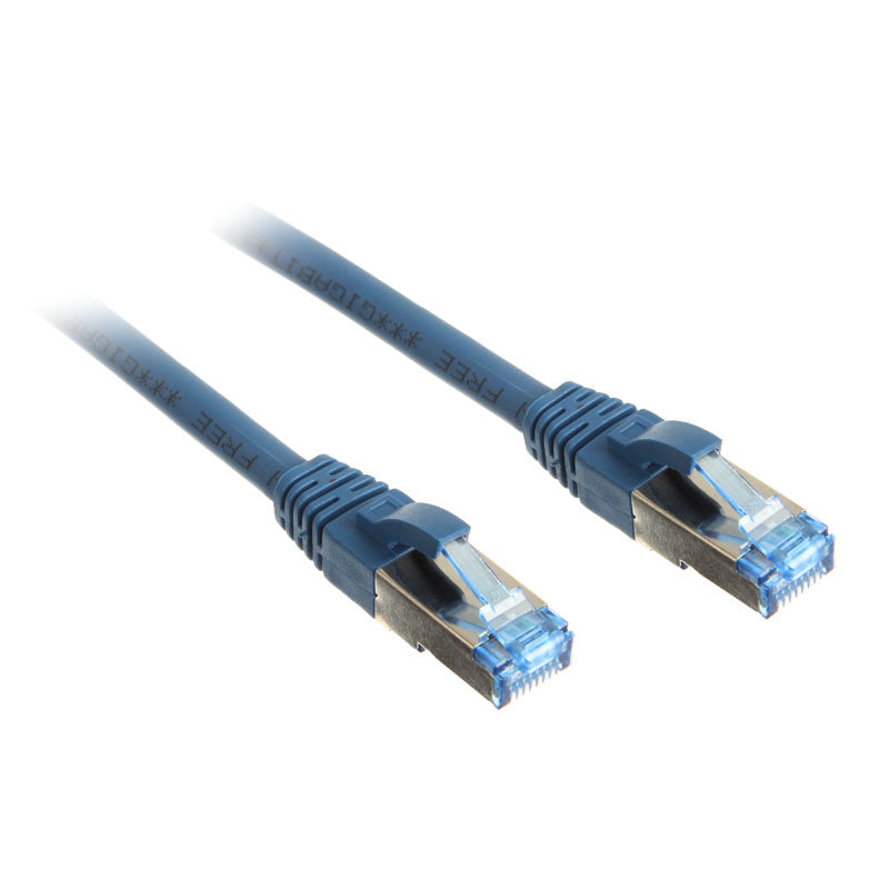 InLine Patchkabel Cat.6A, S/FTP (PiMf), 500MHz, blau - 0,5m